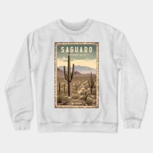 Saguaro vintage national park Crewneck Sweatshirt